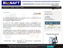Tablet Screenshot of bionaft.pl